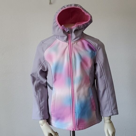 Free Country Water Resistant Jacket Coat Zip Hooded Hoodie Winter GIRLS Kids 5/6 - Picture 14 of 15